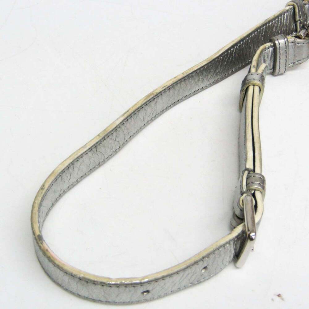 CHRISTIAN DIOR Silver Leather Shoulder Bag - Picture 15 of 16